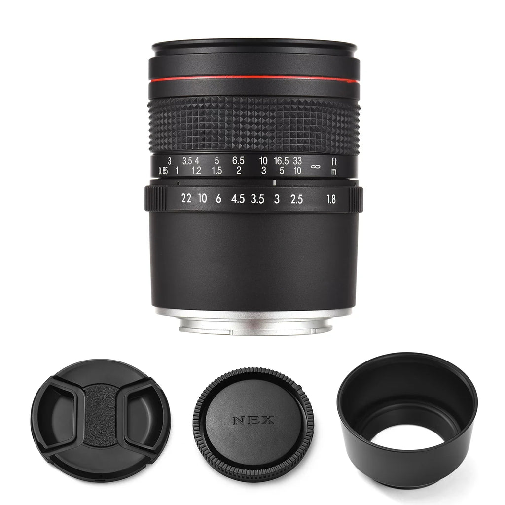 Cameras A6400, Telephoto F1.8 Medium A5100 Series, 85mm A6000, A6300, Aperture, A6500, for Suitable Lens Focus Andoer Large A7 A9, Manual with