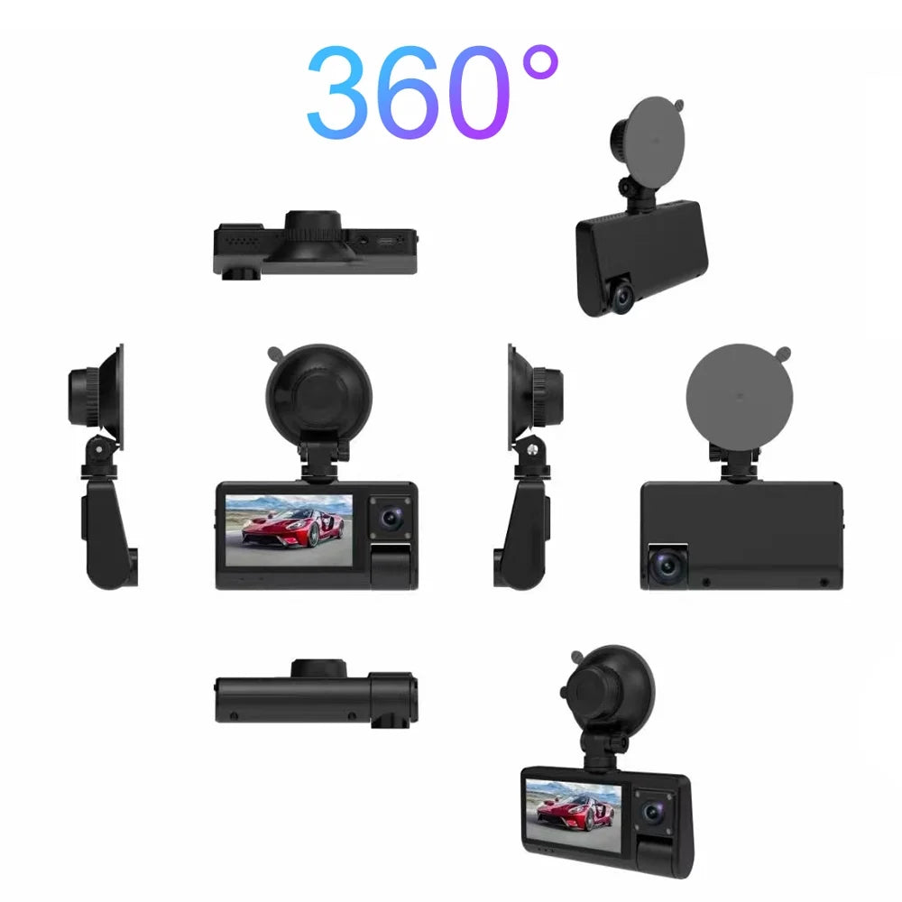 Camera, Angle Rearview - Connectivity Touch Driving Recorder WiFi Dash Recording, with Video Safety Screen Auto Mirror Cam - Clear Wide 3-in-1
