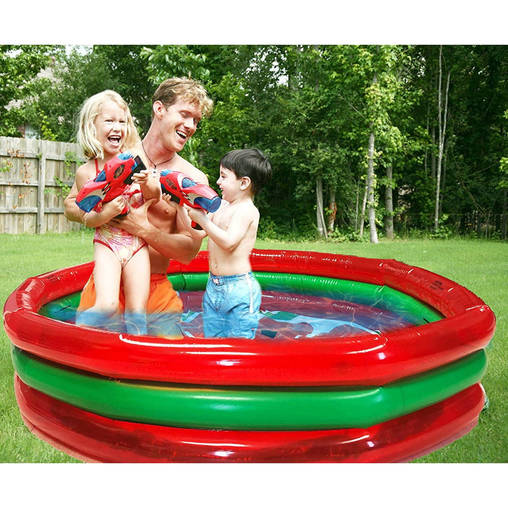 53 Set Pool 59 Swimming Hoovy Inch Inflatable Watermelon Ring Gallon 3 Kiddie