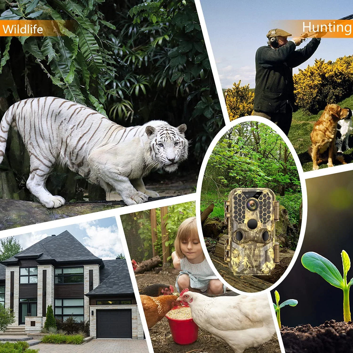 Game Camera Activated Night & Picture Phone View Hunting for Waterproof Photo Video Cell Wireless 30MP Trail & Home Lapse Security, Wildlife on Motion Real Video Vision 4K Time WiFi &