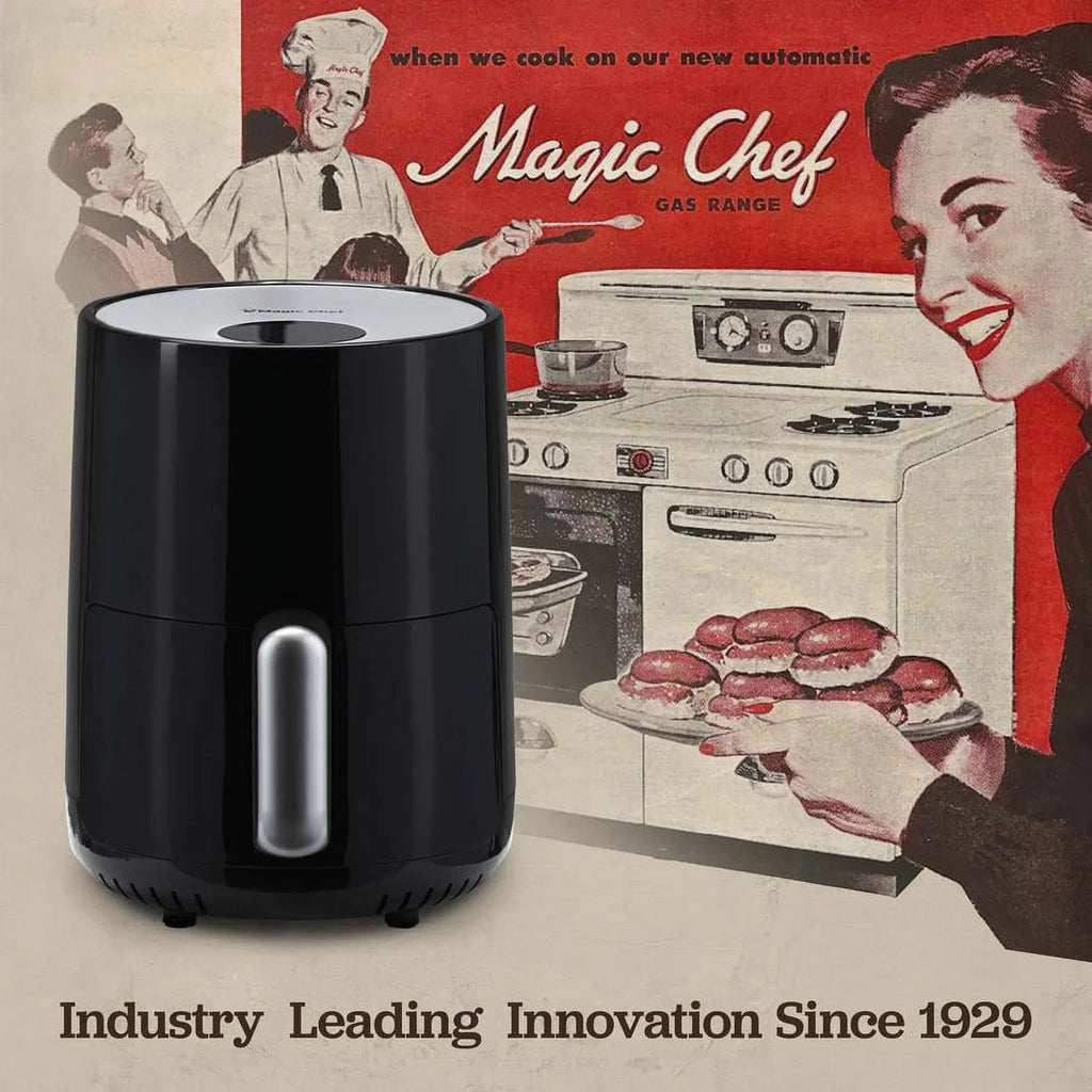 Safe Manual Dishwasher Snack-Sized Compact Cooking 1.6 Basket Healthy Chef® Air - for Magic Black Fryer Quart with