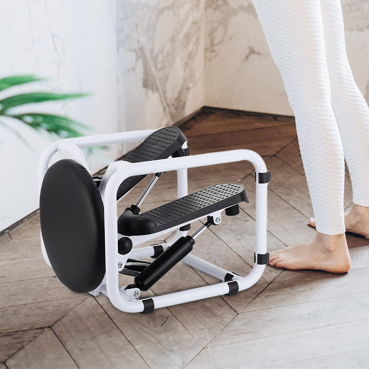 leg home,electronic arm Black fitness full fitness steel,household mute stainless body workout exercise stepper display machine s,stepping ,multifunctional