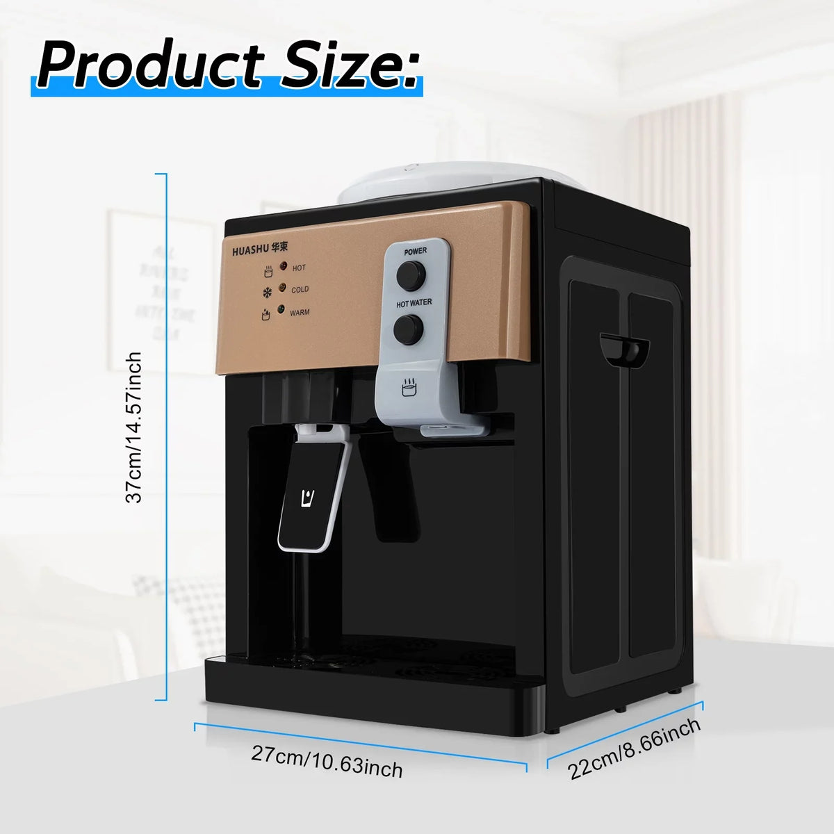 Dispenser 5 Loading Gallon Office 110V Top liquid Oukaning Hot Cold liquid & Home