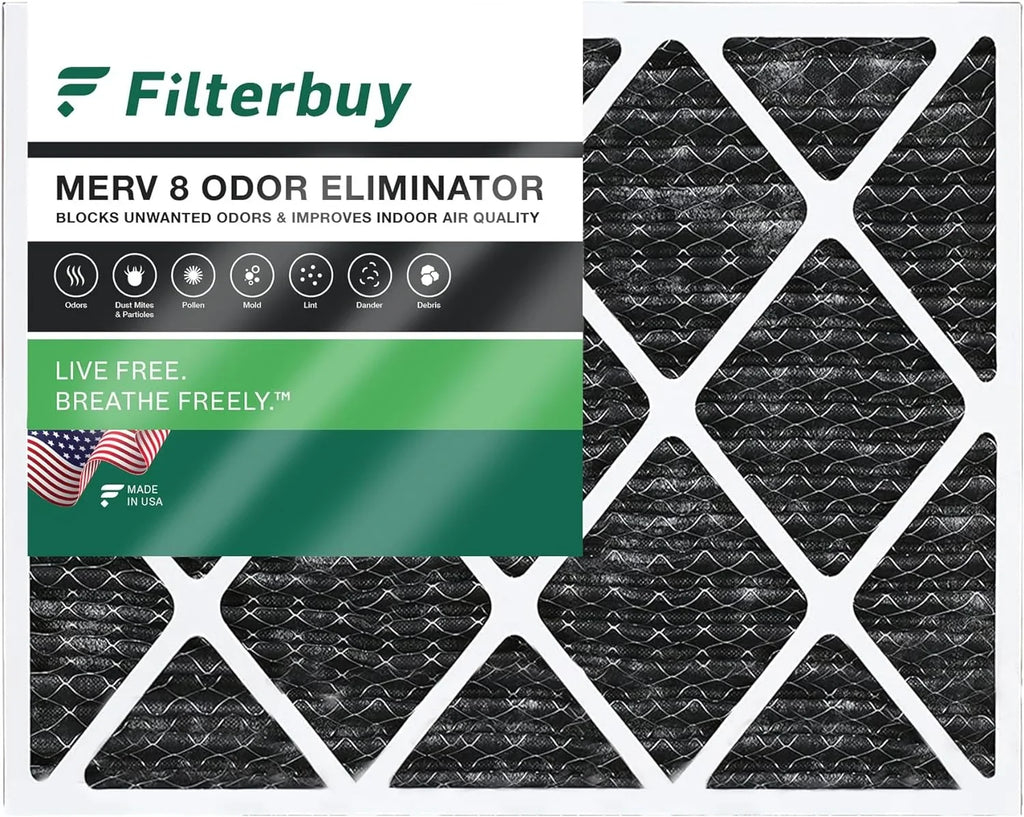 Eliminator Air AC Filters 16x20x1 8 Activated Carbon HVAC Filterbuy Odor with (1-Pack) Furnace MERV Pleated