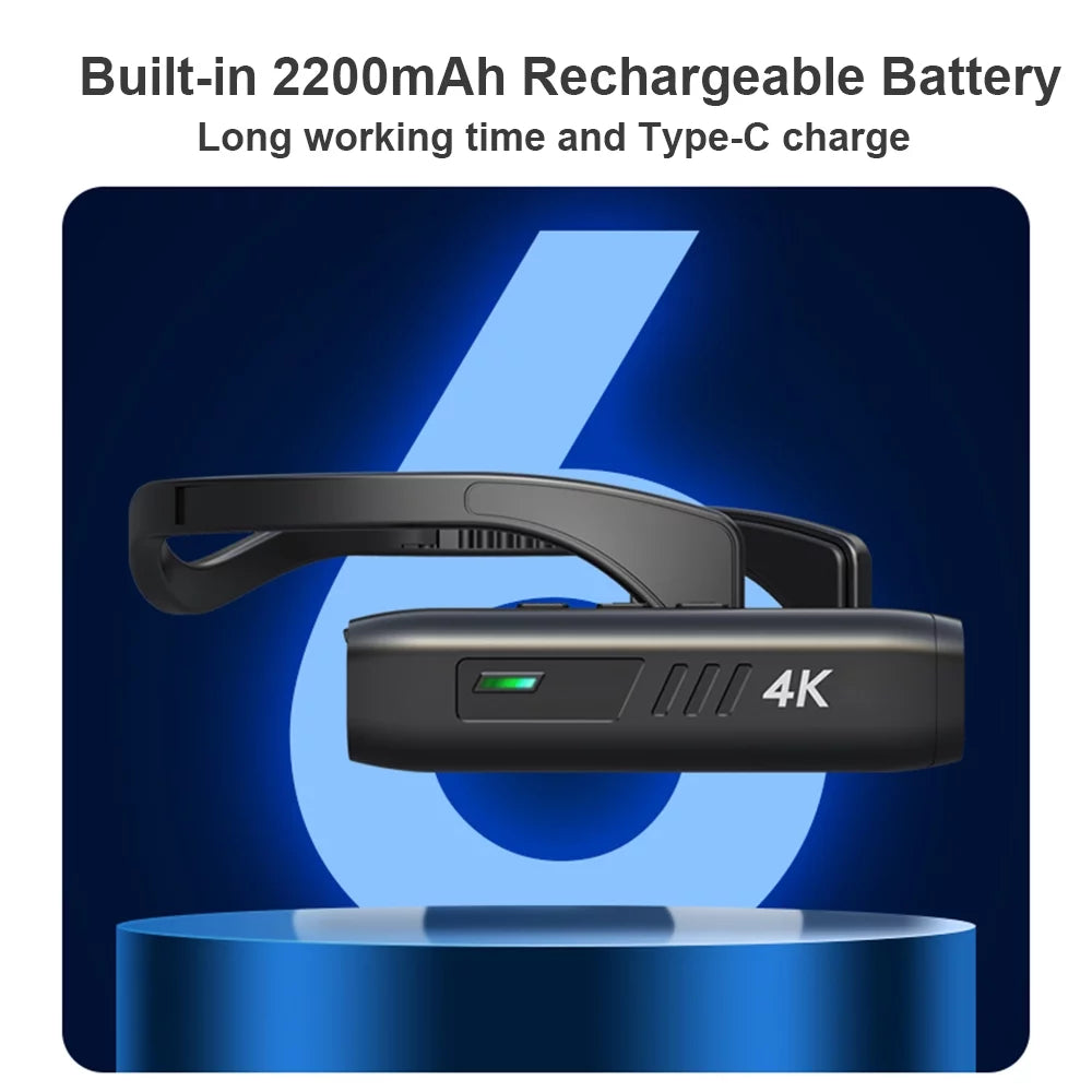 1080P Camera Head Webcam Wearable 4K Camera Camcorder Recorder Vlog Video Hands-Off 60FPS FHD WiFi Andoer EP6 Mounted Camera Camera