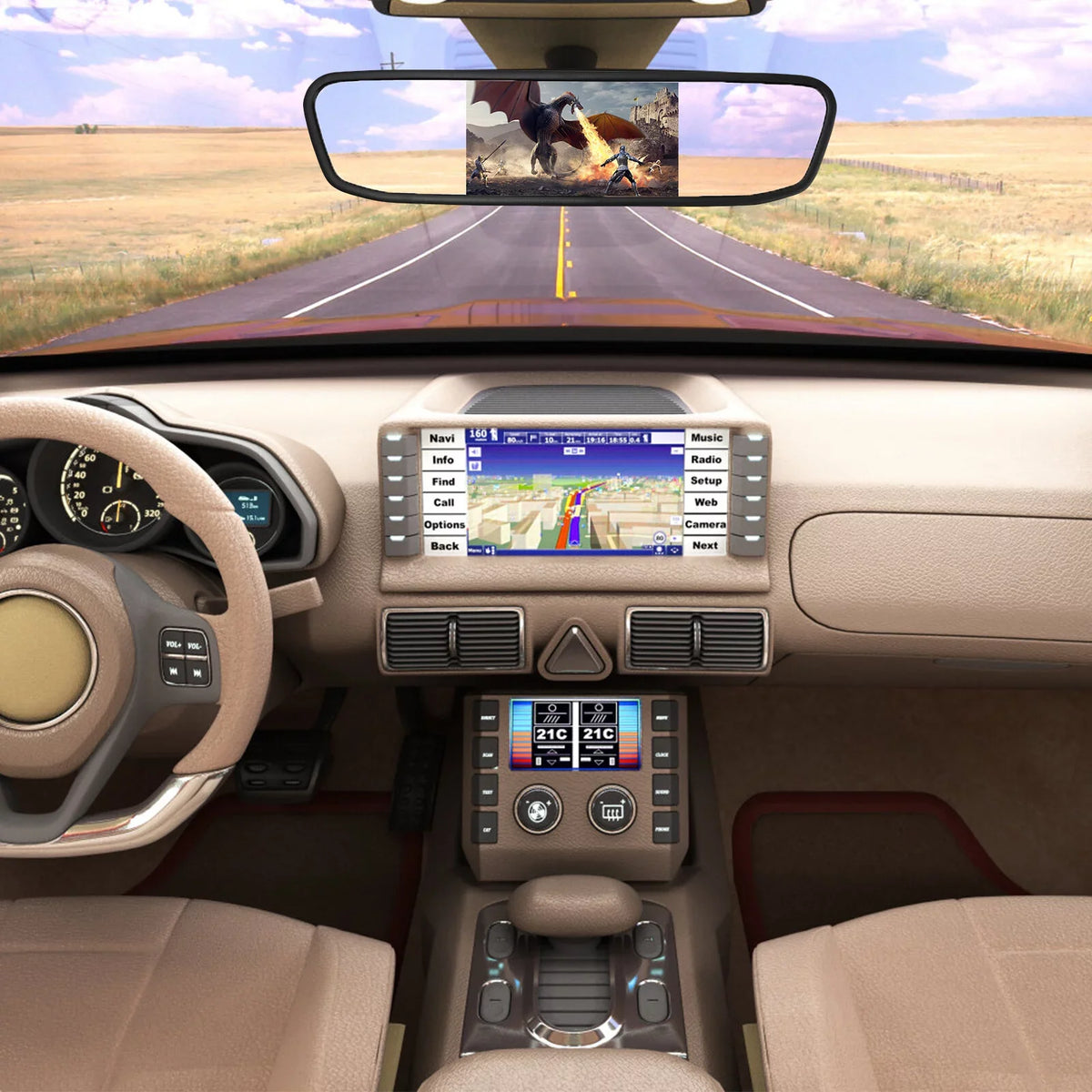 Camera,Vehicles Cheefull Rear 4.3" Vision Camera Night Car Cam Driving View System Reverse Backup Mirror Parking
