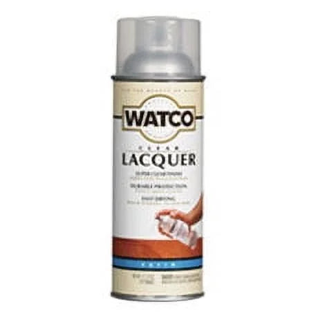 '- Finish Spray Wood Lacquer Alkyd Total Satin Oil-Based 11.25 oz. Qty: Watco Clear 6