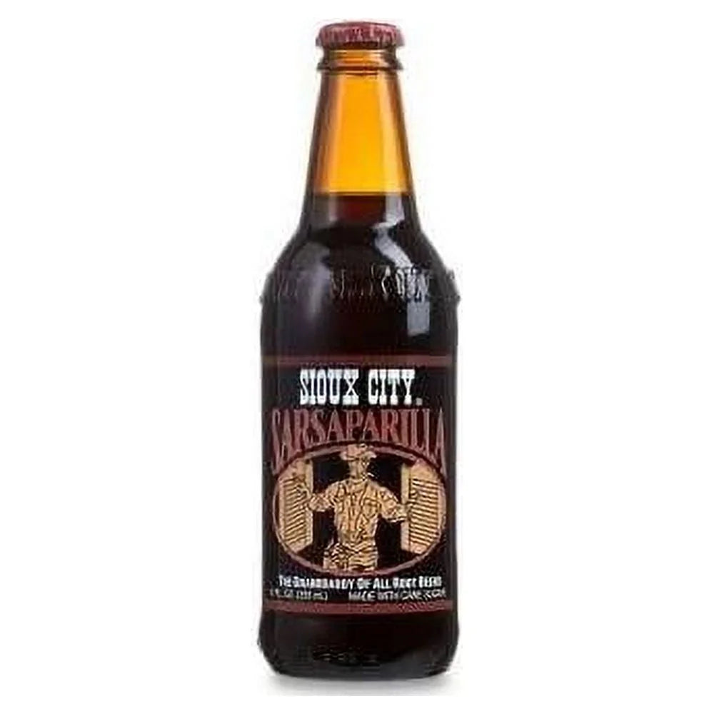 Sioux (24 12 City Glass - Bottles) Sarsaparilla Oz