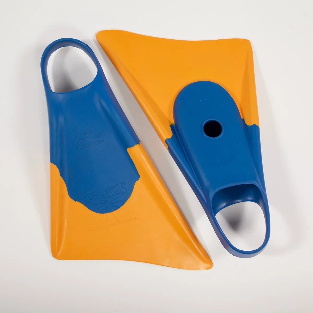 Makappuu Medium Adult Churchill Blue/Orange, Fins, Swim Floating Unisex Rubber