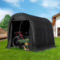 Duty Carport, 8 7 Heavy Garden, exterior FT for Storage x Portable Black Garage Hommow Tool Tent, FT Patio, Shed,