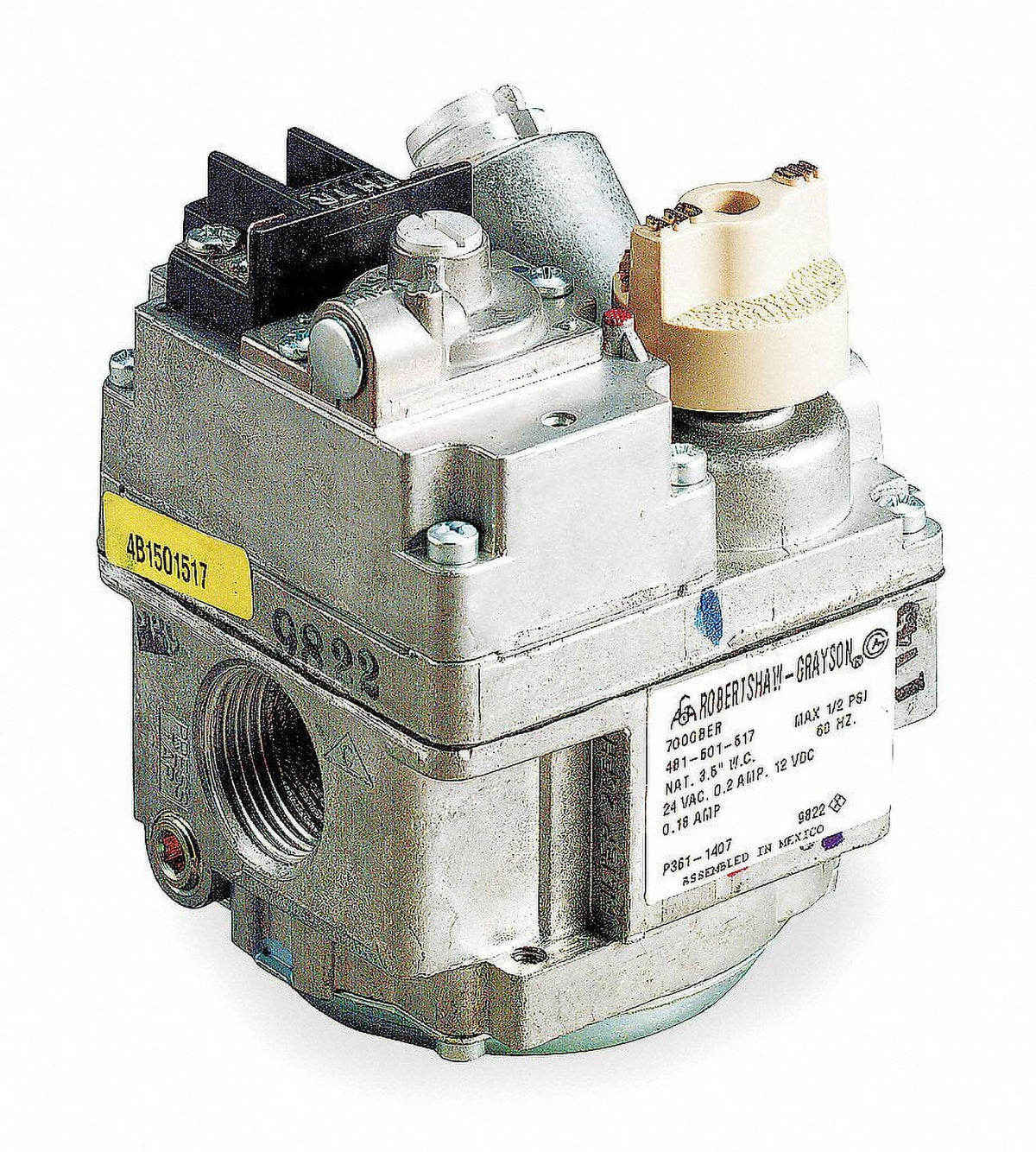 1/2 in. Outlet Robertshaw 700-400 in. 3/4 Valve 24-Volts Combination Gas Uni-kit Inlet