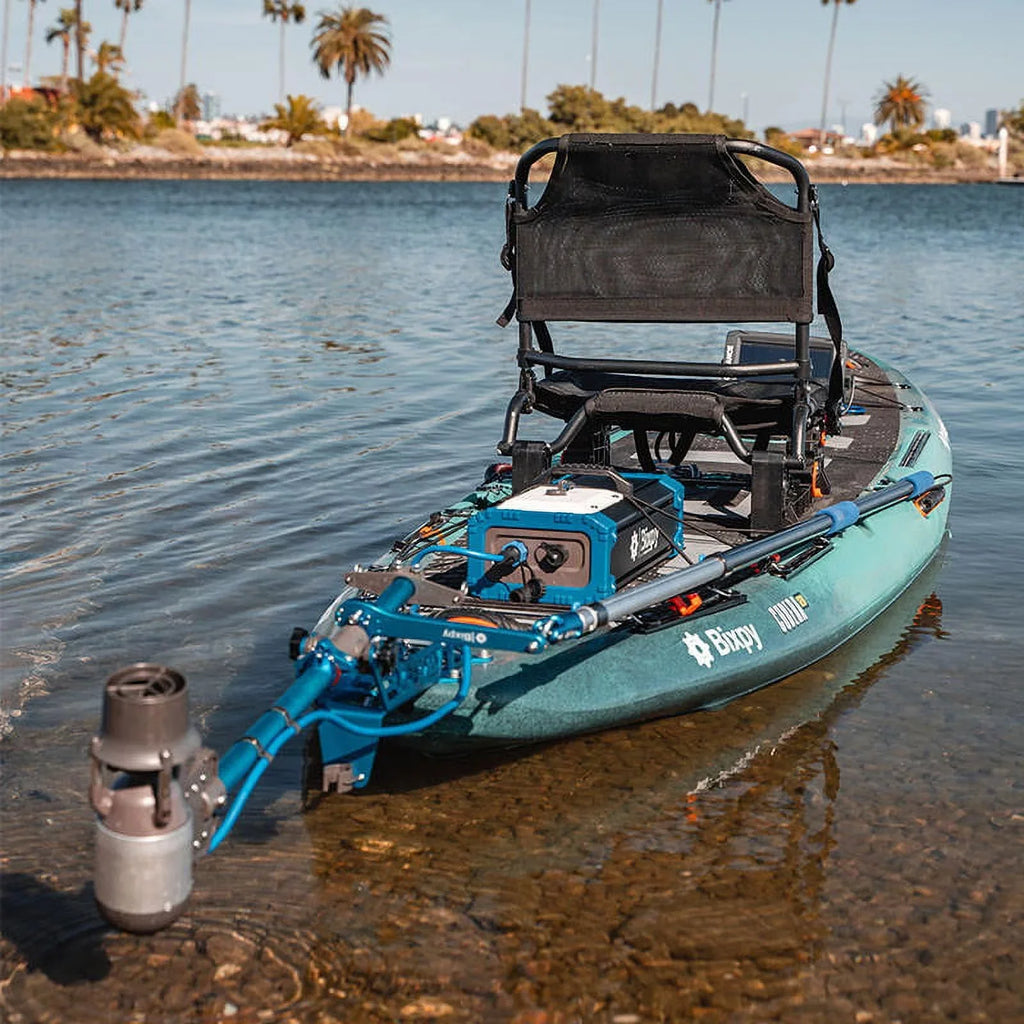 Paddle with 378 Marine Kit Battery,Perfect - Trolling Watercraft, Motor Electric Solar Panel Bixpy for Inflatable Kayak, Boards Outboard SUN80 Wh K-1 with