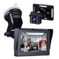 Car 1080P Crystal Seat Adjustable Mirror Inch Cameras Length View Long Cable Angle Clear 4.3 Wide Monitored Car Mirror Car Mirrors with Safety 5M