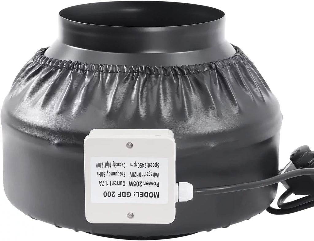 Inch Powerful FETCOI Speed Filter Grow Fan Grade Fanwith Booster & Fan with Industrial Controller Combinable Exhaust Tent Fan Carbon Duct 8 HEPA Filter Inline