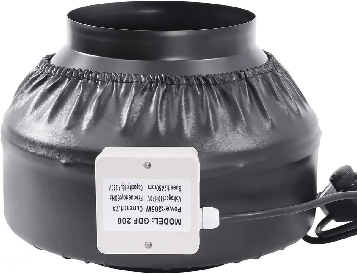 Inch Powerful FETCOI Speed Filter Grow Fan Grade Fanwith Booster & Fan with Industrial Controller Combinable Exhaust Tent Fan Carbon Duct 8 HEPA Filter Inline