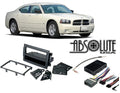 Absolute Dash w/ Dodge 2005-2007 NAV RADIOKITPKG13 Single Radio Fits Charger Harness Car Kit DIN