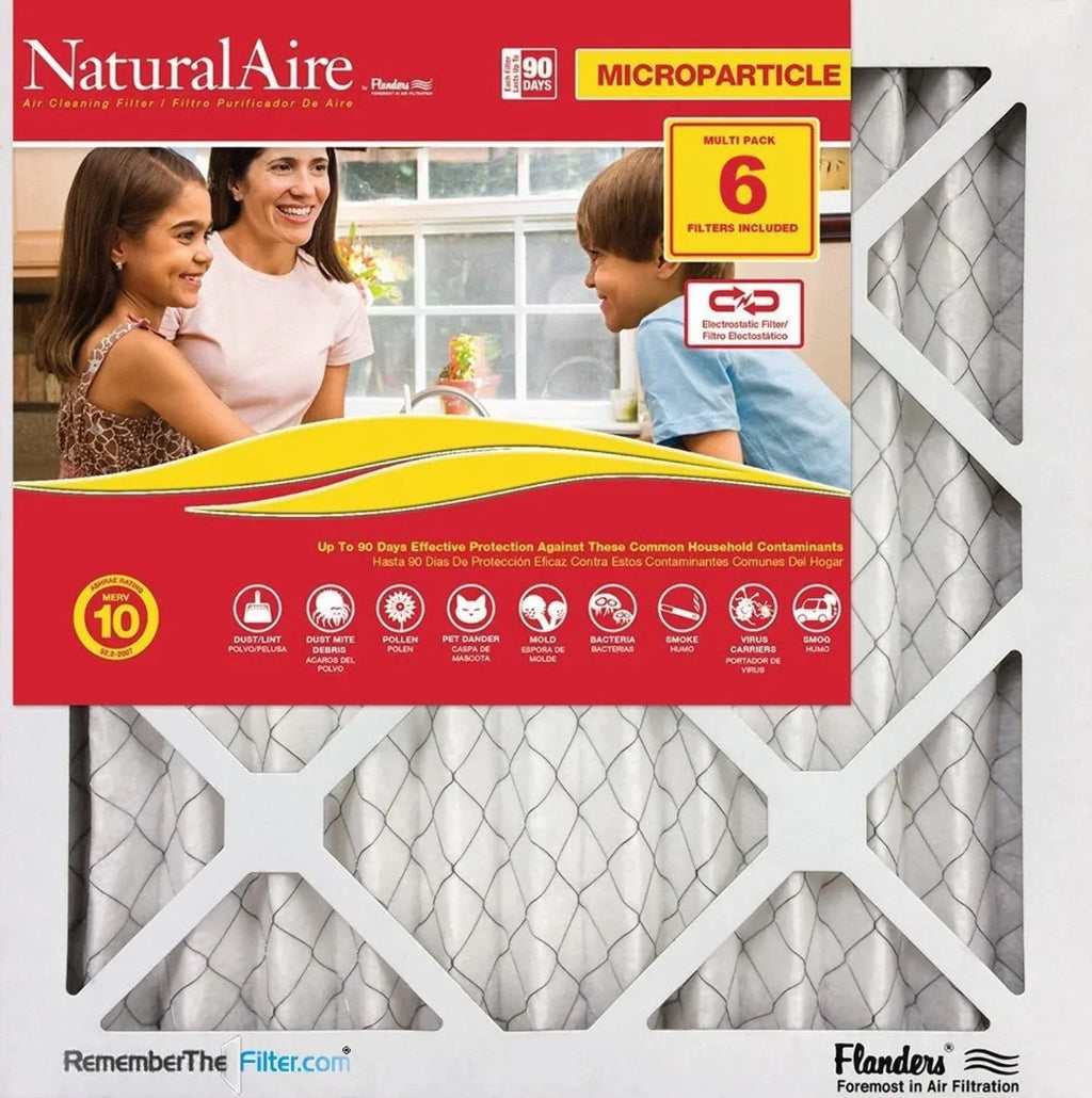 18x30x1 pack) 85256.011830 (6 NaturalAire Filters 10 MERV Microparticle
