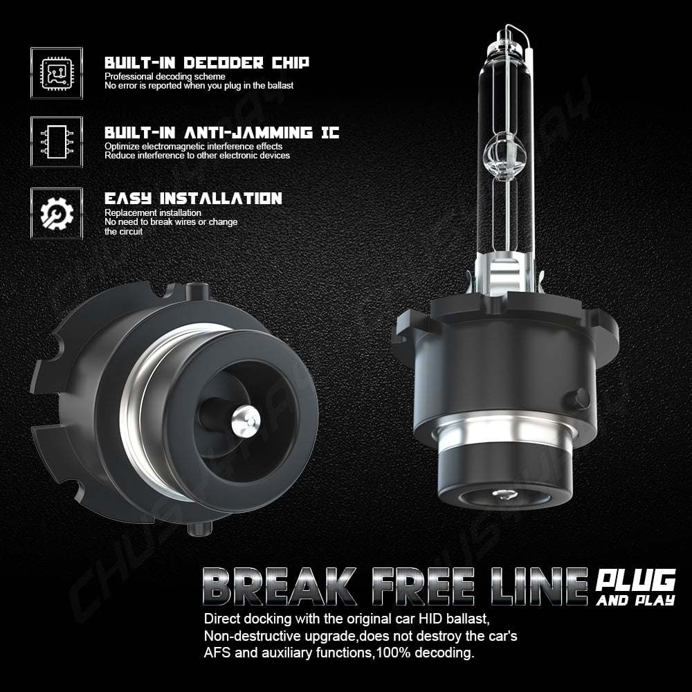 Bulbs D4S Headlight Light LED Fog 6pcs Lexus 9005 ES350 2007-12 HID High&Low 9145 Kit Beam For +