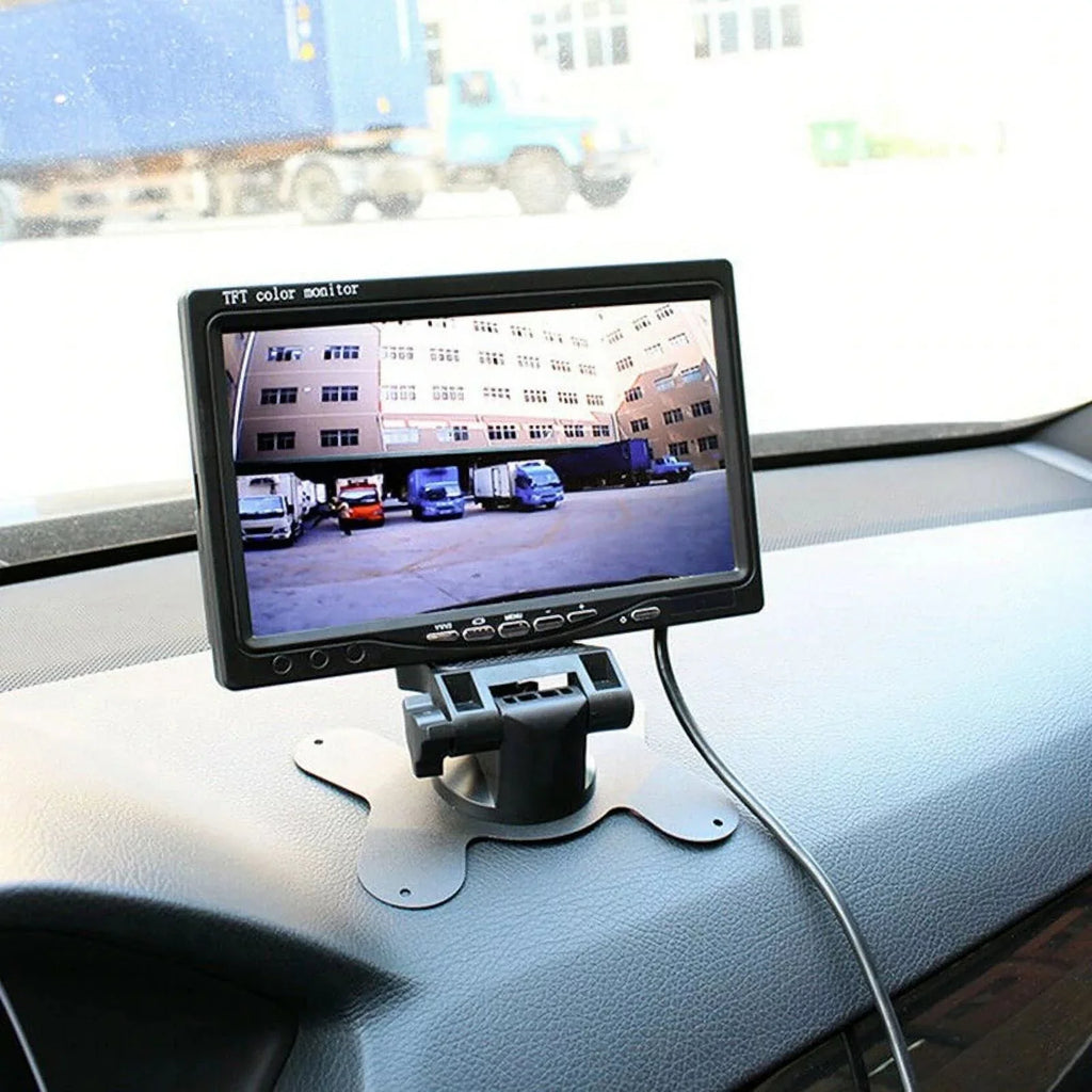 RV 18 12V/24V for parking TFT Monitor LED cable Truck Vision+32 reverse feet LCD Night Car IR 7inch with camera Bus Van Car system