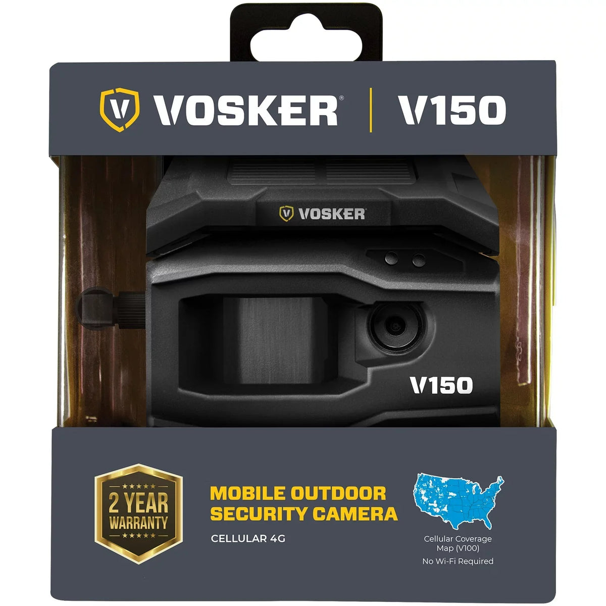Wide Security LTE (US Cellular 1202 V150 exterior Solar-Powered Network) VOSKER Camera Nation