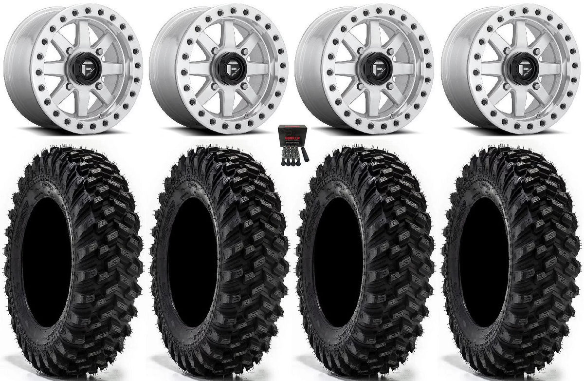 14" Ranger Wheels Warrior Sportsman Maverick Tires Fuel XT Mh 30" Bdlk RZR