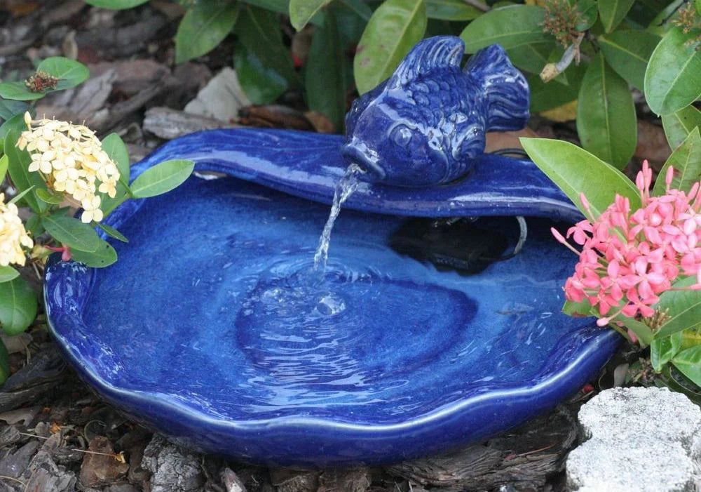 Filter, Smart Bowl Pump Blue Koi with and 21372R01 Solar Powered Solar Fountain