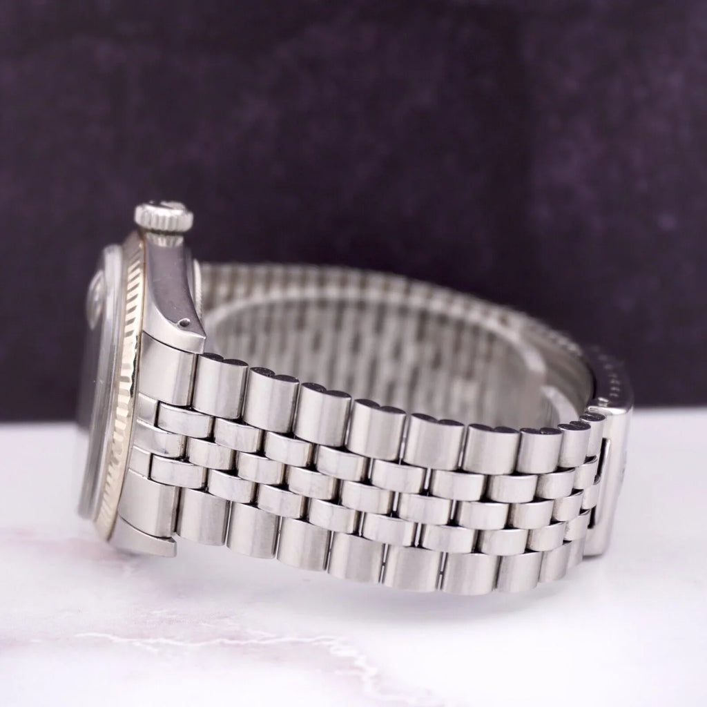 Mens Steel Dial Datejust Watch 36mm Silver 1601 Jubilee Linen Band