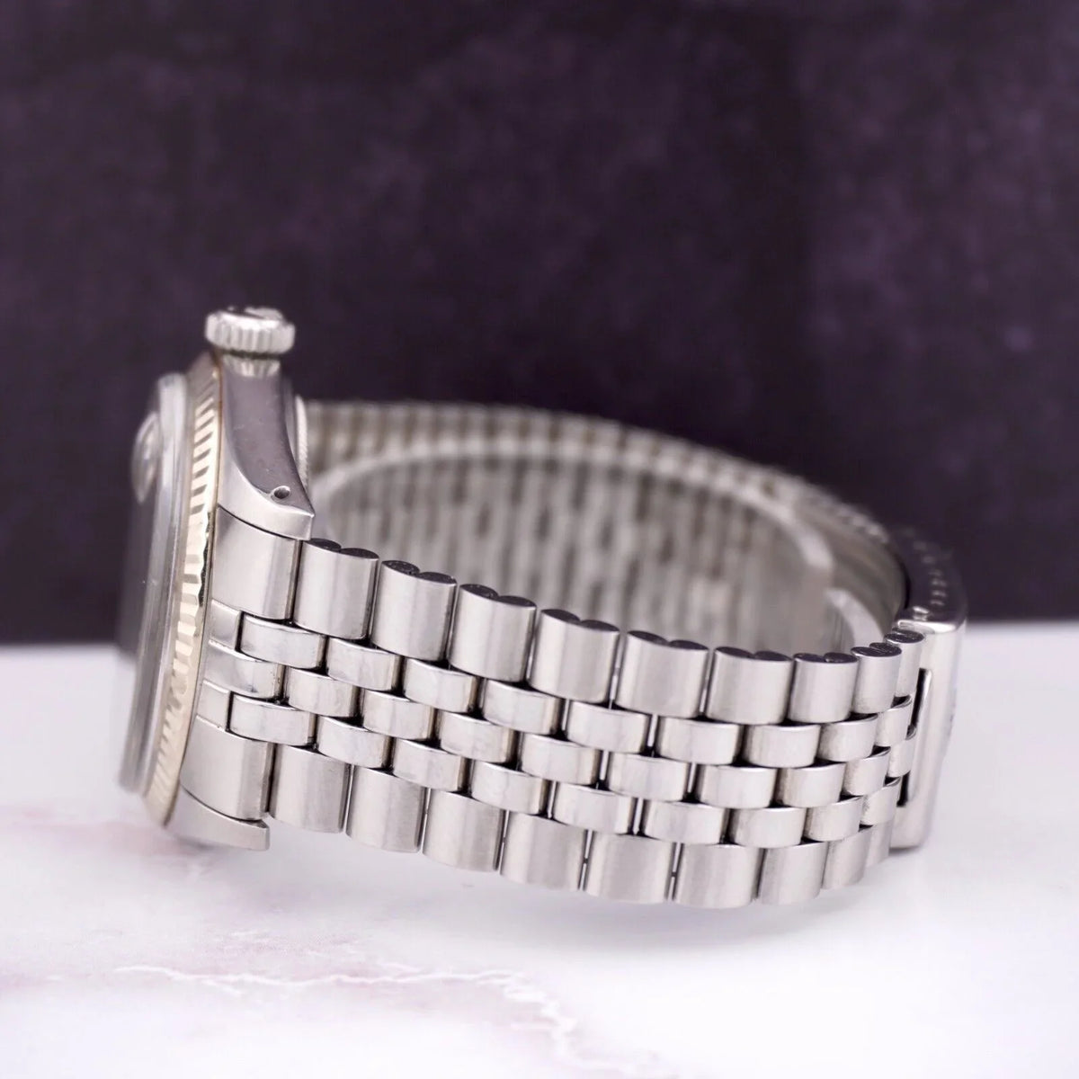 Mens Steel Dial Datejust Watch 36mm Silver 1601 Jubilee Linen Band