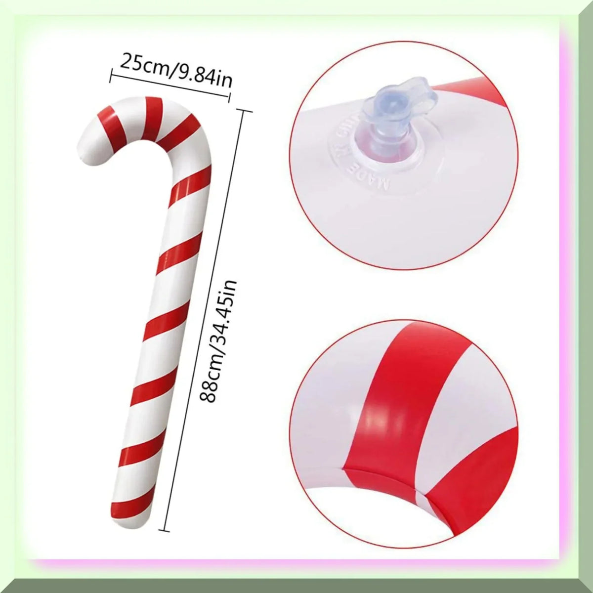 Cane Candy Pool Candy 2 Jumbo for Festive Cane Floats exterior Inflatable Balloons - Decorations Pack Displays and