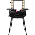 '- Organizer Wheeled Case Trolley Studio & with SHANY Light Makeup BLACK ToGo