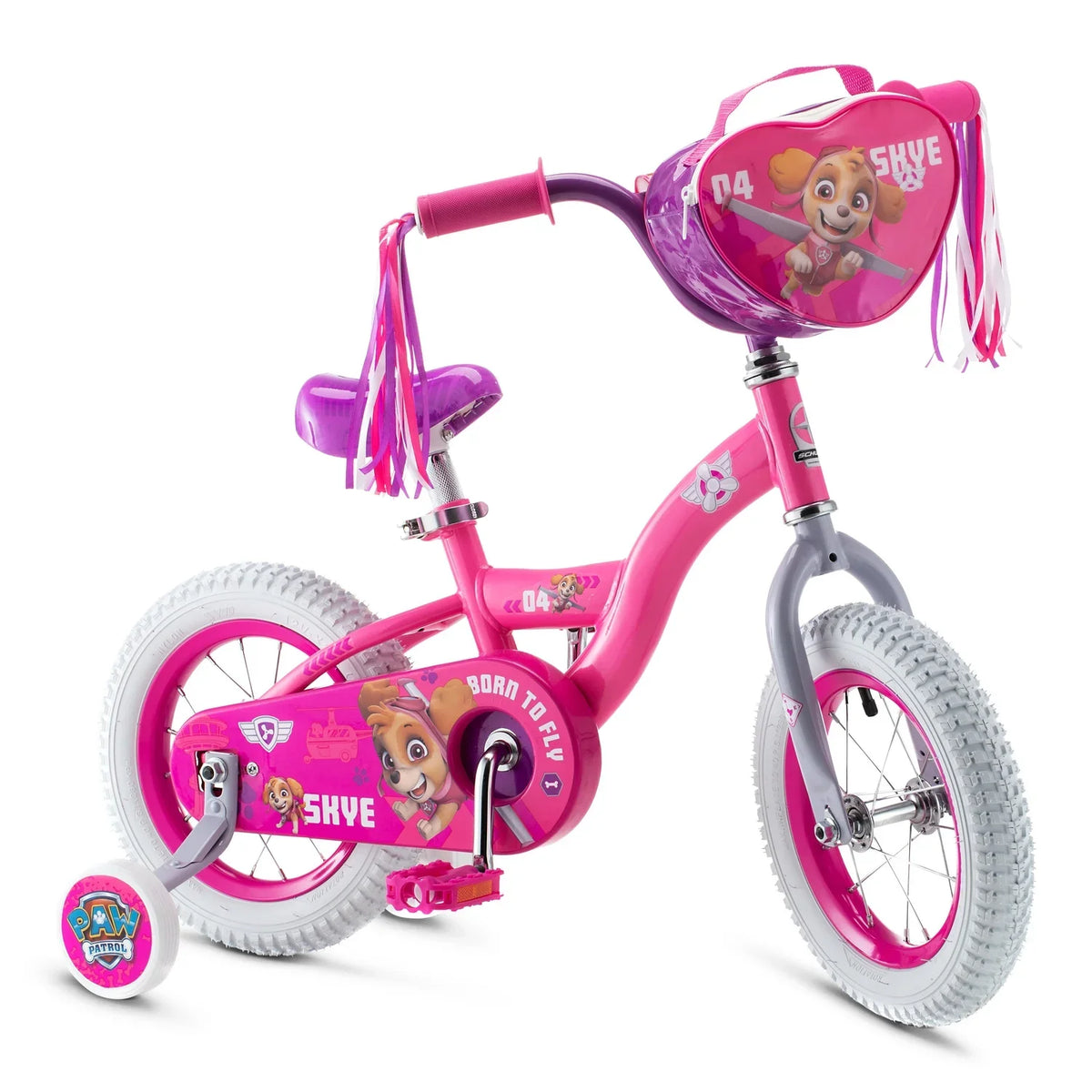 Schwinn Sidewalk Nickelodeon's Patrol: 12-Inch PAW Skye Wheels, Pink Bike,