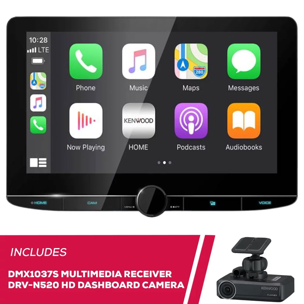 Kenwood Dashboard Multimedia DMX1057XR 10.1" & Camera Full HD DRV-N520 Receiver New
