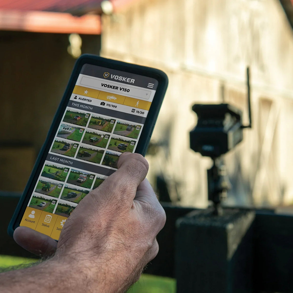 Wide Security LTE (US Cellular 1202 V150 exterior Solar-Powered Network) VOSKER Camera Nation