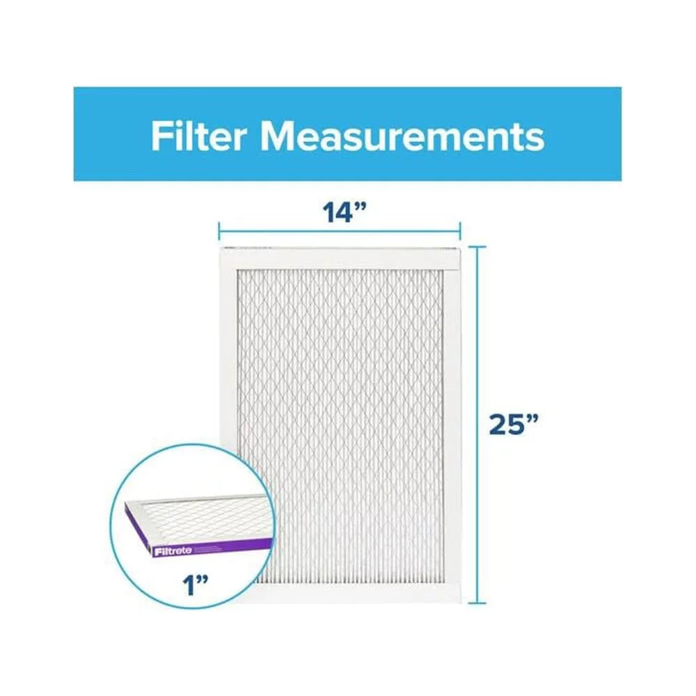 25 X Air 3M 4Pk 1500 Bacteria 1" Virus And Filtrete Filter X Mpr 14