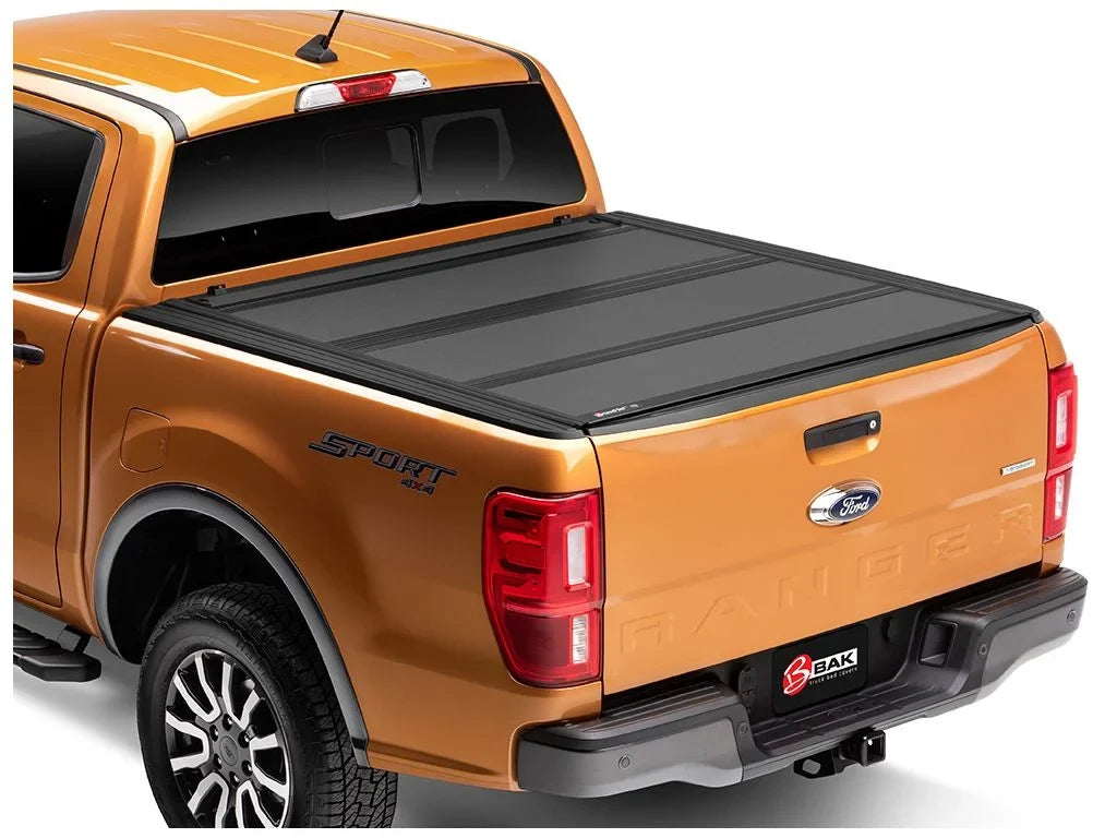 Folding | by with BAK - 2023 Ranger Hard Bed 448332 1" Cover RealTruck Bed Tonneau Truck | BAKFlip 2019 Compatible 5' MX4 (61")