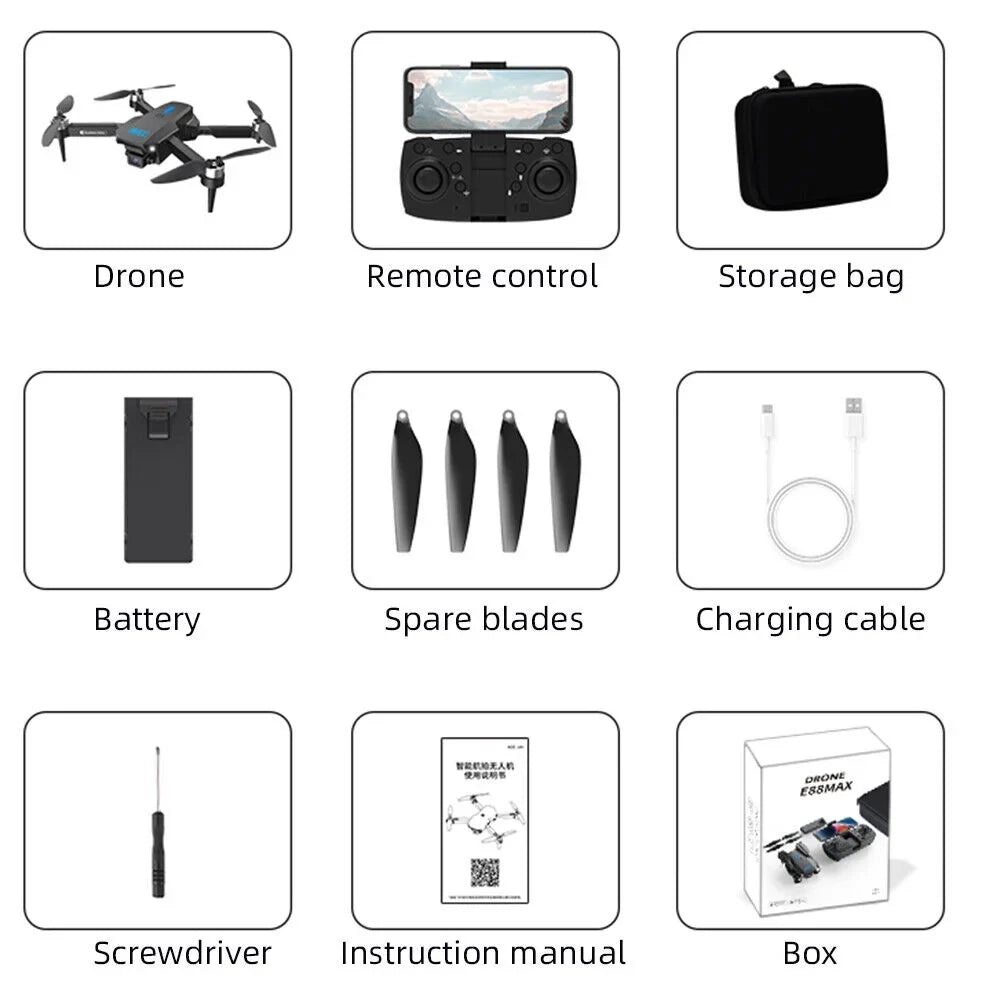 Life with Drone Kydely Camera Altitude 4K Hold 20min FPV Foldable Battery Mode WiFi