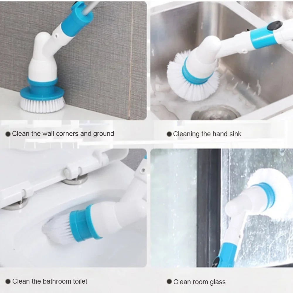 Scrubber Scrubber Floor Spin Brush AYMZ Power Electric Cordless Cleaning for Bathroom Shower
