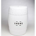 Stool 18 in. Drum White