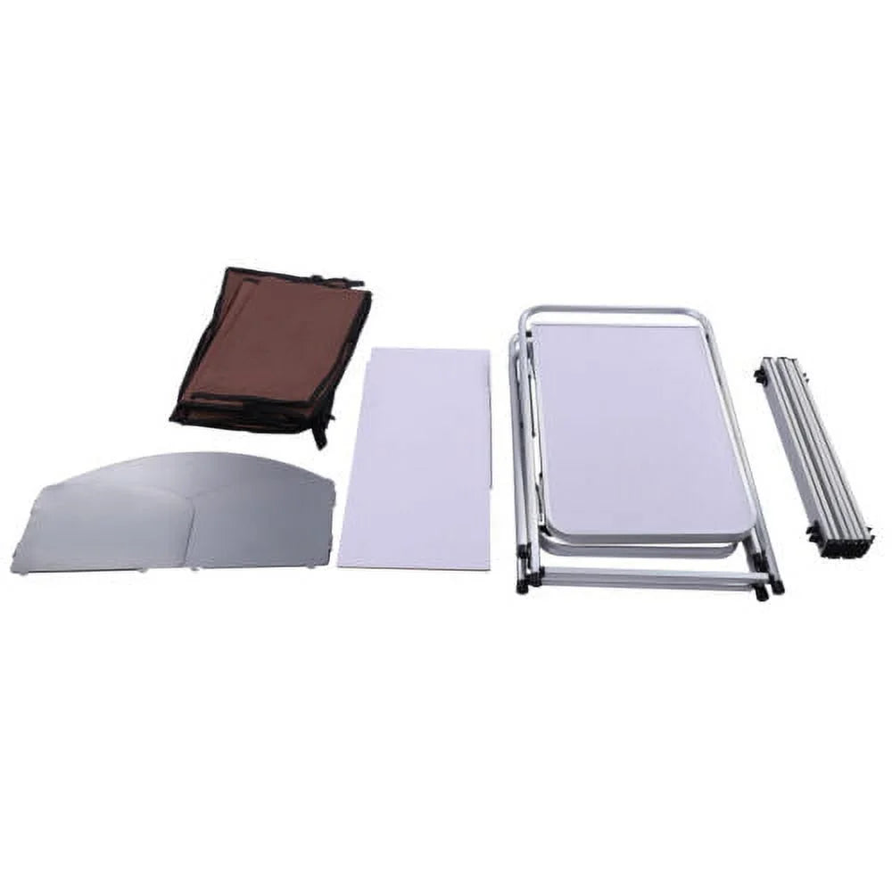 Storage Picnic Table Camping Portable Cabinet Kitchen Table Rack Cooking Folding