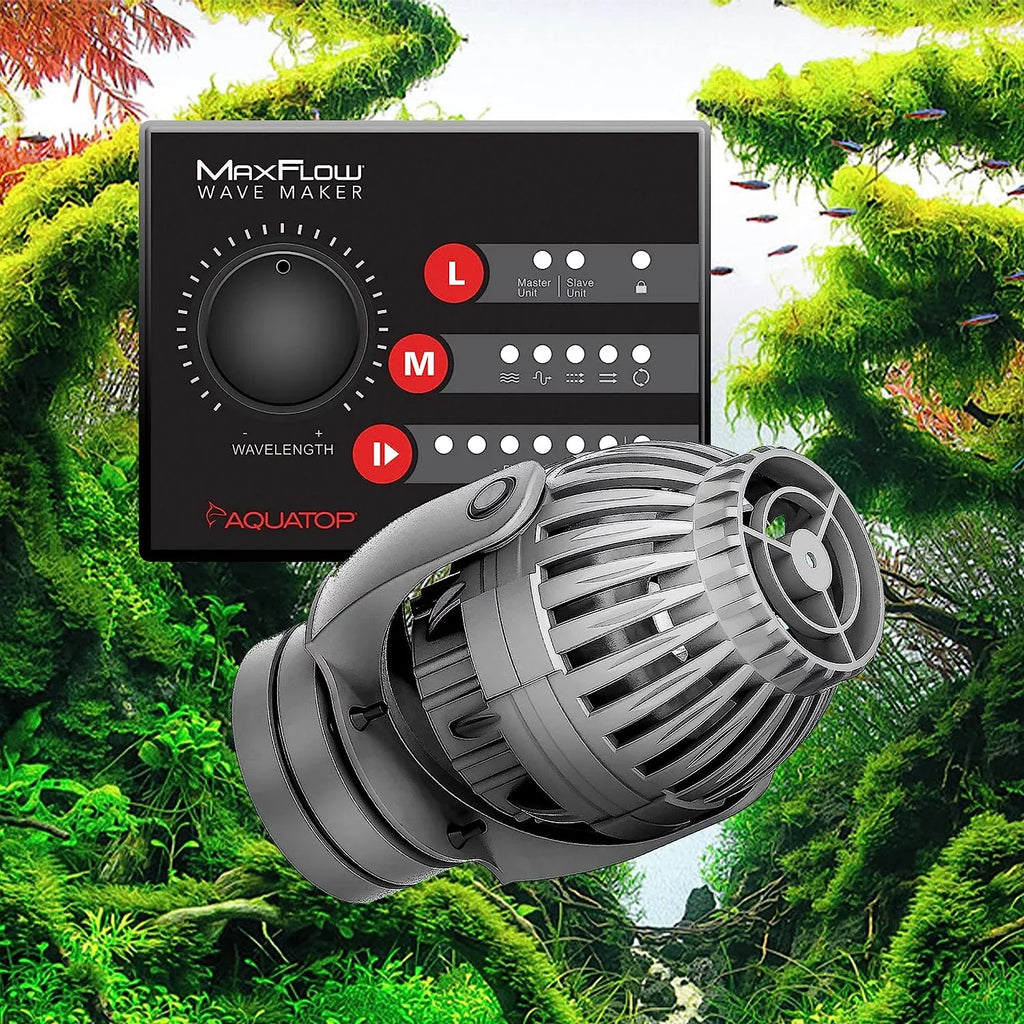 liquid Or Connect DC Aquarium Pump – Wavemaker More Pump, 55-125 Maxflow Tanks, GPH Fits Controller, 2 For Gallon & 2,113 Salt Aquariums, Safe MWV-2000 Units, Wirelessly With