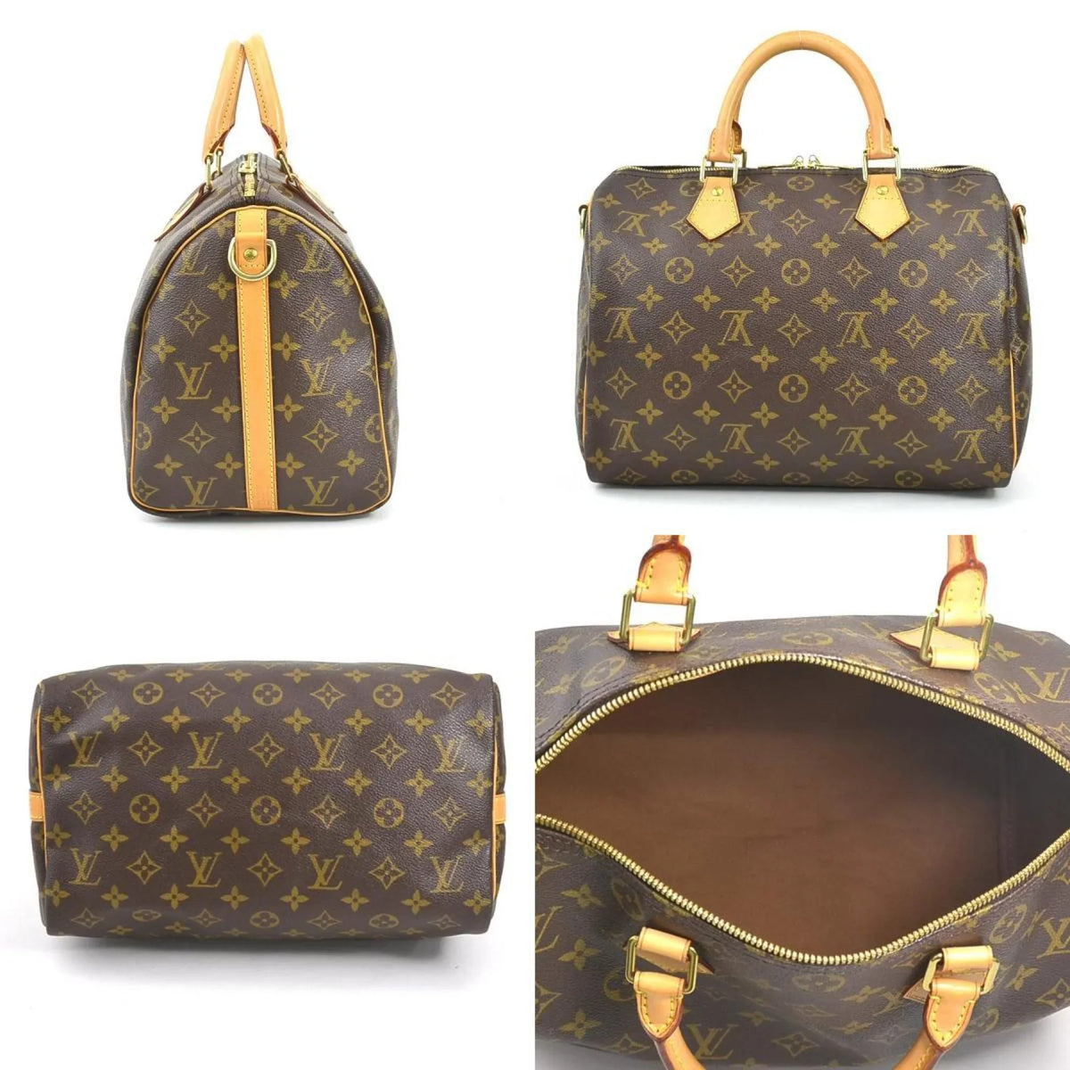 30 M40391 (Good) Crossbody Pre-Owned Bag Handbag Brown Shoulder Canvas Women's Speedy Monogram Bandouliere
