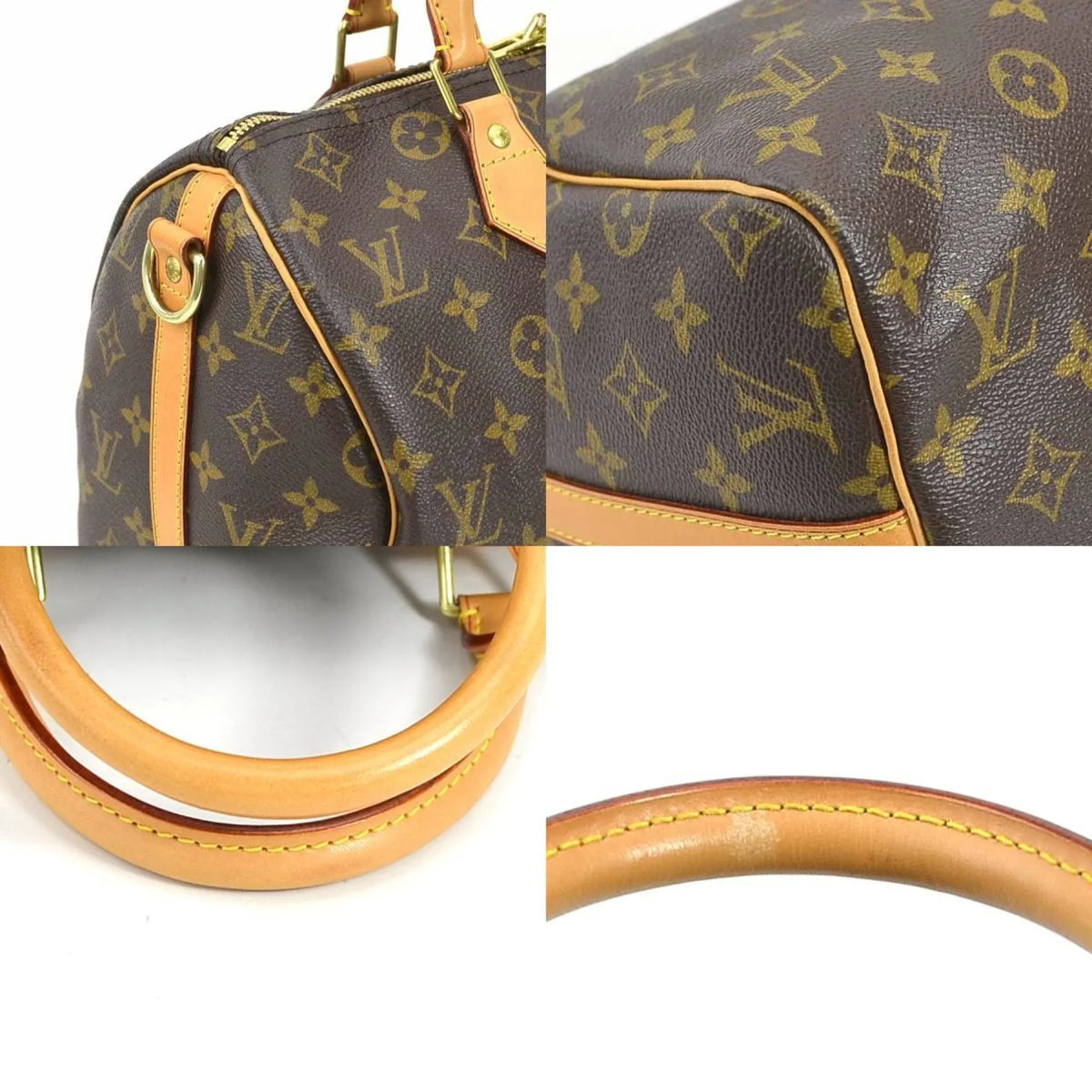 30 M40391 (Good) Crossbody Pre-Owned Bag Handbag Brown Shoulder Canvas Women's Speedy Monogram Bandouliere