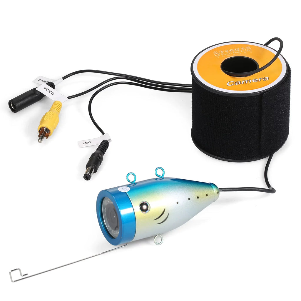 Cable 15M/30M/50M 12LEDs with Waterproof Boat Fishing for Display Underwater IP68 Lake LCD Fishing 7Inch/9Inch Camera moobody Sea Fish Finder Ice