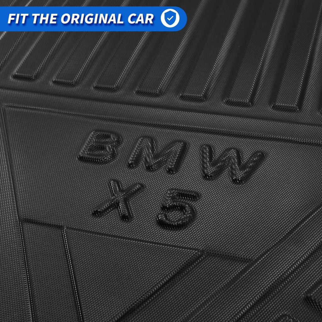 Floor X5 Cargo fit 2024 Accessory 2021 Liner Trunk for Cargo 2023 Mat X5 2020 2019 Tray All Black Rear 2022 Cover climate 2019-2024 ,