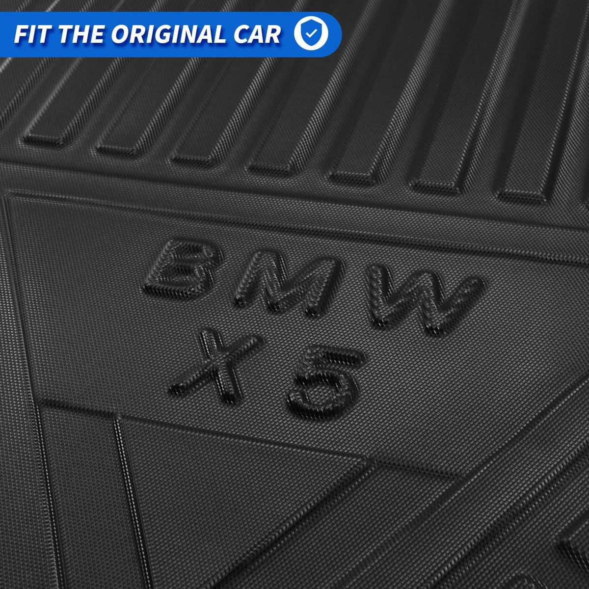 Floor X5 Cargo fit 2024 Accessory 2021 Liner Trunk for Cargo 2023 Mat X5 2020 2019 Tray All Black Rear 2022 Cover climate 2019-2024 ,