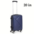 With For Luggage Wheels Four Business, - Spinner Scratch-Resistant 20 Carry-On Inch Suitcase Travel 20-Inch Blue Lock And Hardside Surface,