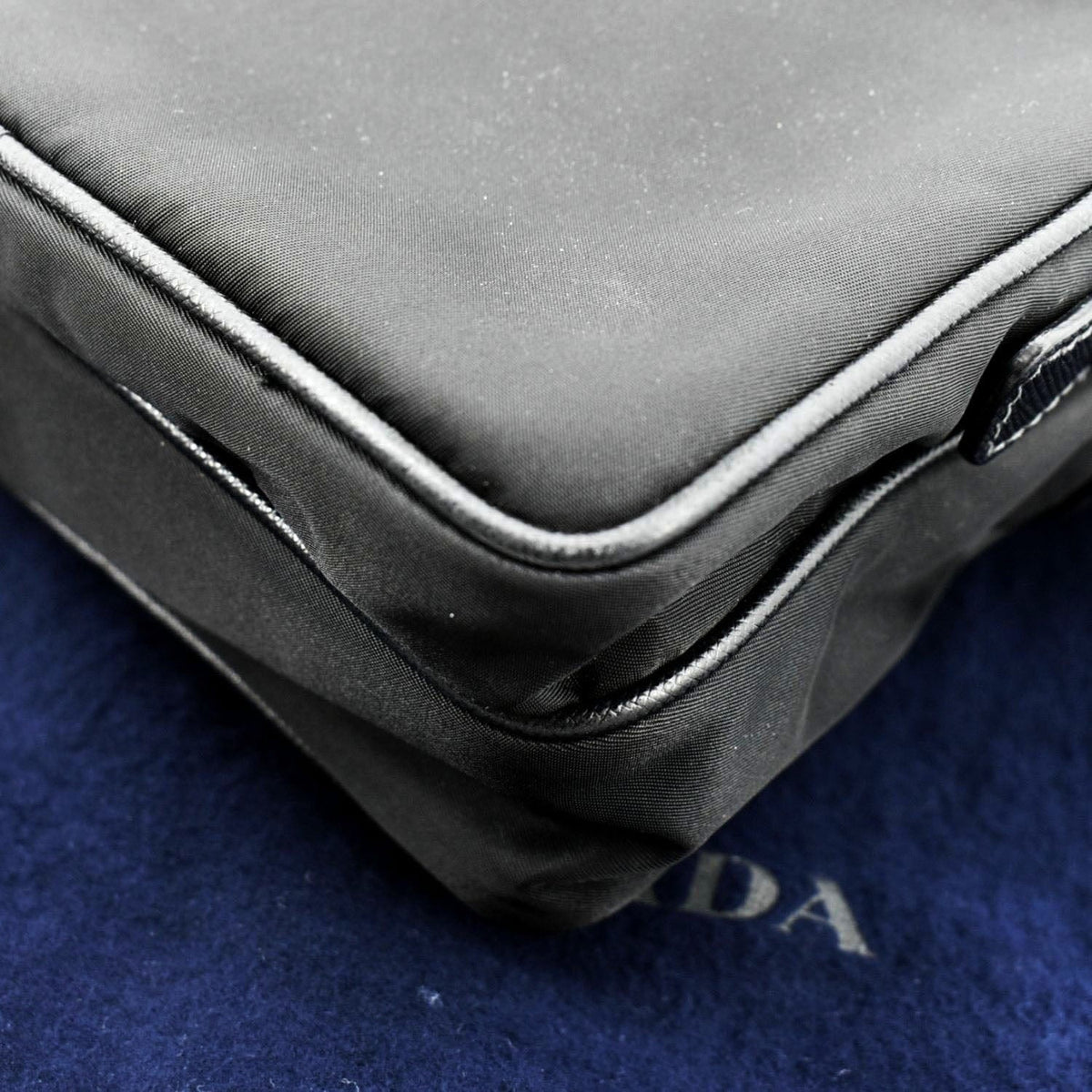 PRADA 2vz026 Pre-owned Nylon Black Bag Backpack