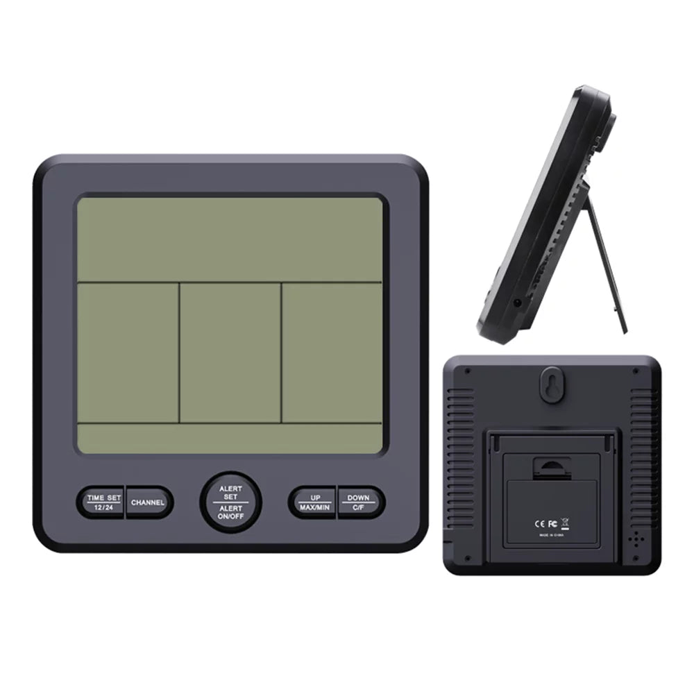 & Humidity Sensors Office with Thermohygrometer Remote climate 3 Backlight Home 3 Wireless Stations Digital Alarm Function Transmitters for Calibration 98ft/ 30m Indoor with