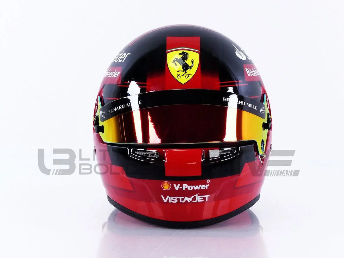 1/2 MINI Sainz HELMET CASQUE 2023 - Ferrari Jr F1 Carlos -