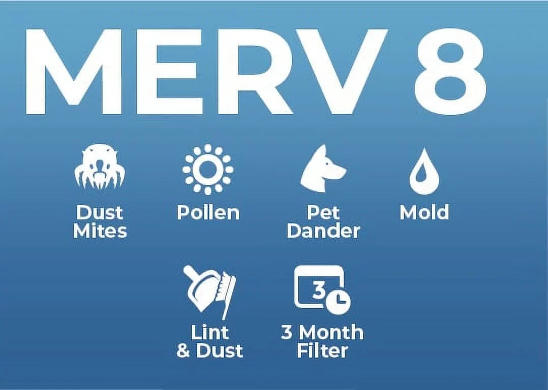 4 Pack Filters. Air Pleated MERV AC Furnace 20x25x4 8